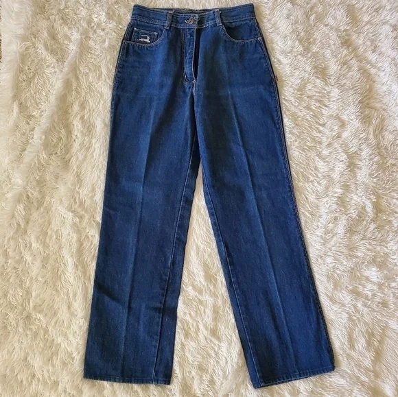 Vintage super high waist straight leg FAST jeans 4/6 - Picture 6 of 8